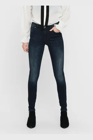 ONLY Tmavě modré skinny fit džíny Kendell