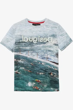 Desigual Modré klučičí tričko TS Julio