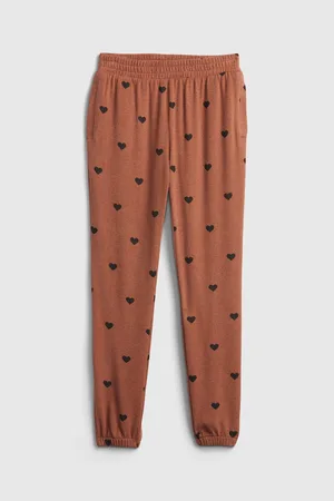 GAP Hnědé holčičí tepláky snit joggers