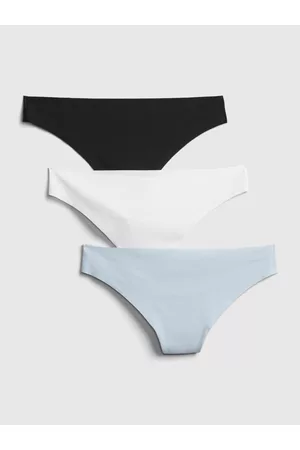 GAP Modré dámské kalhotky no-show thong, 3ks
