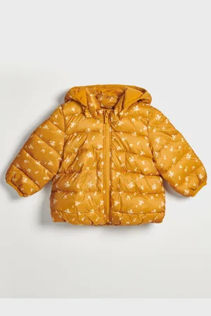 GAP Žlutá holčičí bunda prošívaná puffer