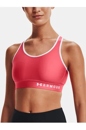Under Armour Podprsenka Armour Mid Keyhole Bra-PNK