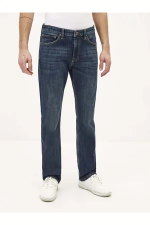 Celio Tmavě modré pánské straight fit džíny