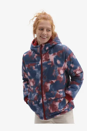 Vans Červeno-modrá dámská oboustranná prošívaná bunda Litty Reversible
