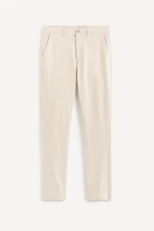 Celio Béžové chino kalhoty Arobert
