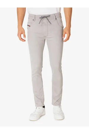 Diesel Světle šedé pánské skinny fit džíny Krooley