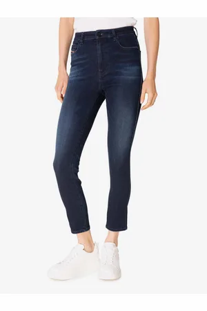 Diesel Tmavě modré dámské zkrácené slim fit džíny Babhila