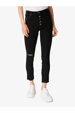 Diesel Tmavě modré dámské zkrácené slim fit džíny Babhila-B