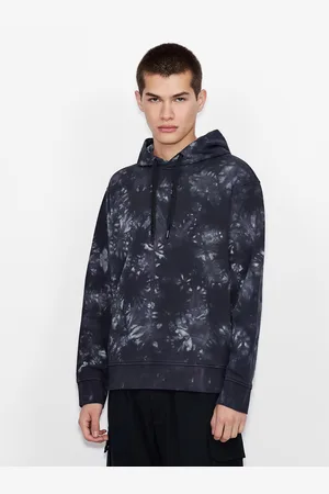 Armani Exchange Pánská vzorovaná mikina s kapucí