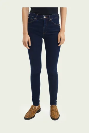Scotch&Soda Tmavě modré dámské slim fit džíny