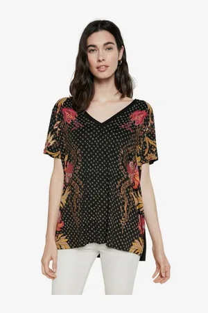 Desigual Černé tričko TS Praga