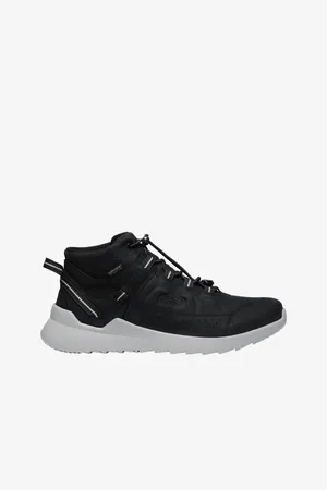 Keen Černé pánské kožené voděodolné tenisky Highland Chukka