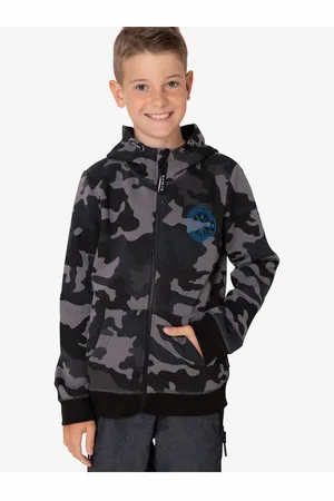 sam 73 Klučičí maskáčová mikina
