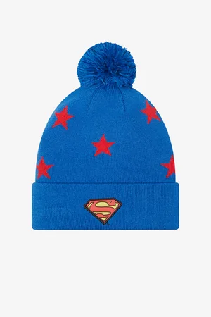 New Era Červeno-modrý klučičí vzorovaný kulich Star Bobble