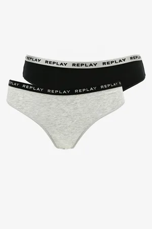 Replay Sada dvou kalhotek v černé a šedé barvě