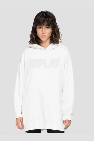 Replay Dámská oversize mikina s potrhaným efektem