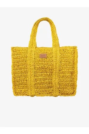 BARTS Ženy Plážové tašky - Žlutá dámská plážová slaměná taška