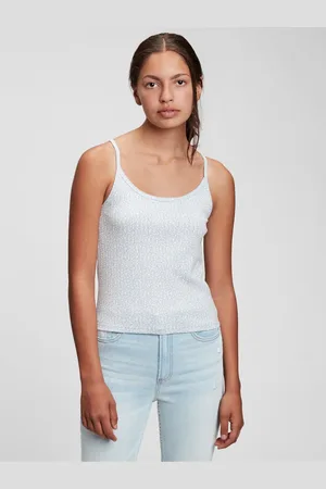 GAP Bílé holčičí tílko strappy tank