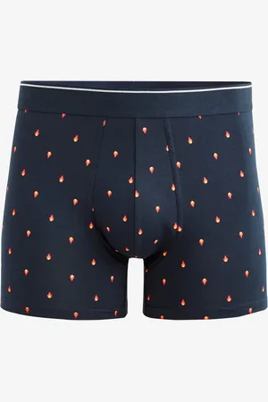 Celio Tmavě modré pánské vzorované boxerky Vivifiant