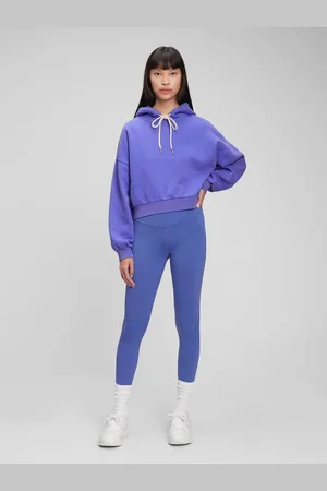 GAP Dámská mikina crop s kapucí