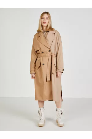 ONLY Ženy Kabáty - Béžový dámský kabát Betty