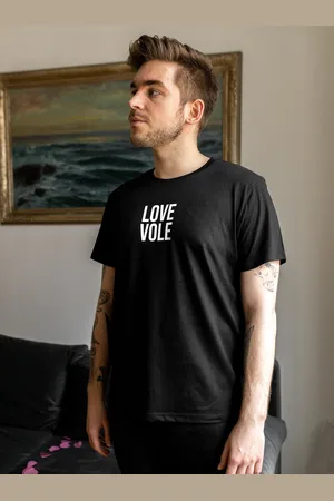 Zoot Černé pánské tričko ZOOT Original Love Vole