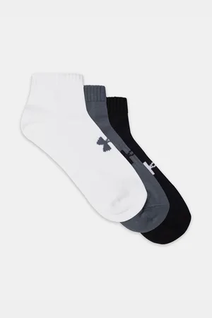 Under Armour Sada tří unisex ponožek v bílé šedé a černé barvě UA Core Low Cut.