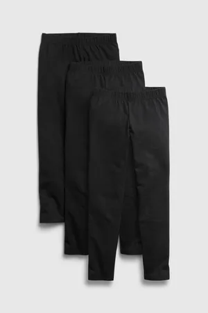 GAP Černé holčičí legíny organic , 3ks
