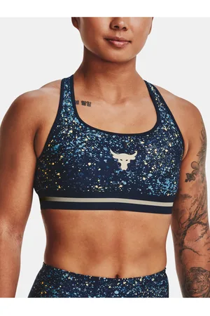 Under Armour Podprsenka UA Pjt Rock Bra Printed - tmavě