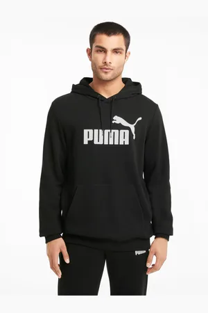PUMA Černá pánská mikina s kapucí