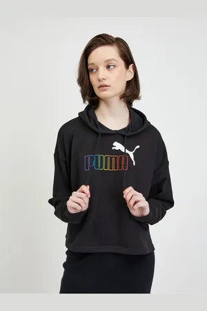 PUMA Černá dámská mikina s kapucí Rainbow