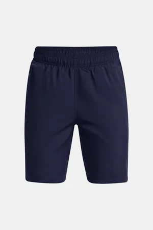 Under Armour Tmavě modré sportovní kraťasy UA Woven Graphic Shorts