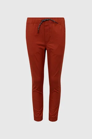 GAP Červené klučičí kalhoty jogger Washwell