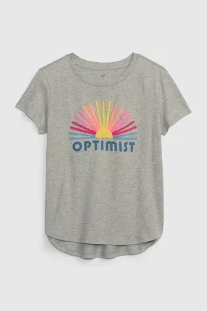GAP Šedé holčičí tričko Optimist