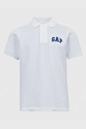 GAP Bílé klučičí polo tričko logo