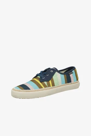 Scotch&Soda Béžovo-modré pánské pruhované tenisky Izomi