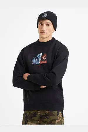 Celio Černá pánská mikina Attack on Titan