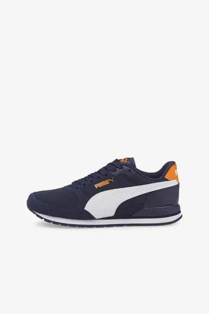 PUMA Tmavě modré dětské tenisky St Runner v3 Mesh Jr