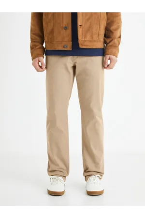 Celio Béžové pánské chino kalhoty