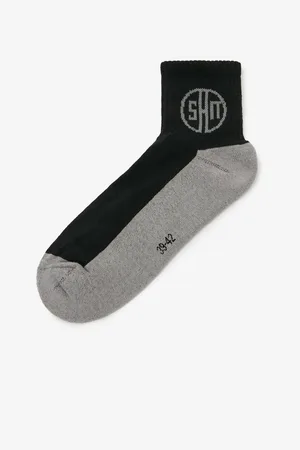 sam 73 Šedo-černé unisex ponožky