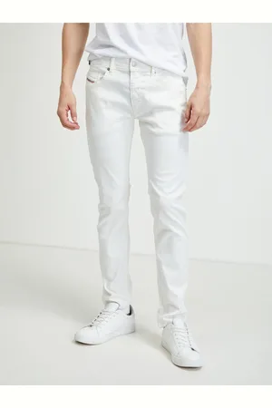 Diesel Bílé pánské skinny fit džíny Thommer