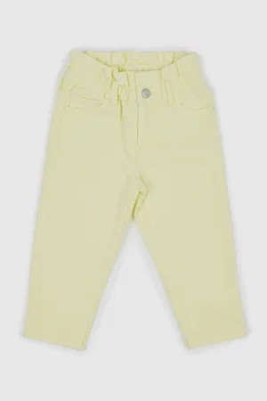 GAP Žluté holčičí džíny mom stretch