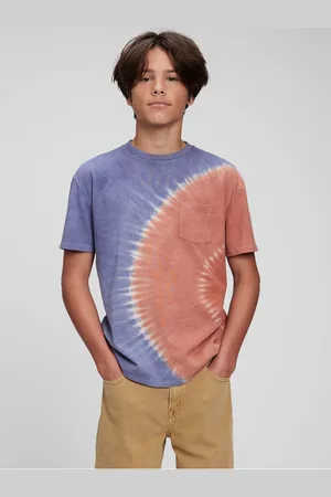 GAP Modré klučičí tričko Teen organic batika