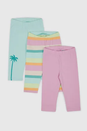 GAP Barevné holčičí legíny organic , 3ks