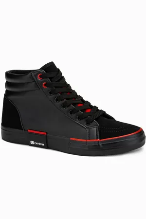 Ombre Clothing Černé pánské sneakers boty T376