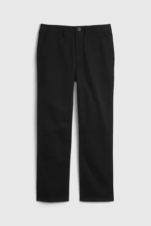 GAP Černé klučičí kalhoty uniform straight chinos