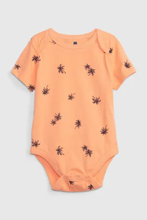 GAP Oranžové baby vzorované body organic