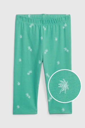 GAP Zelené holčičí legíny organic capri
