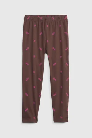 GAP Hnědé holčičí legíny organic capri