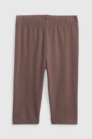 GAP Hnědé holčičí legíny organic capri